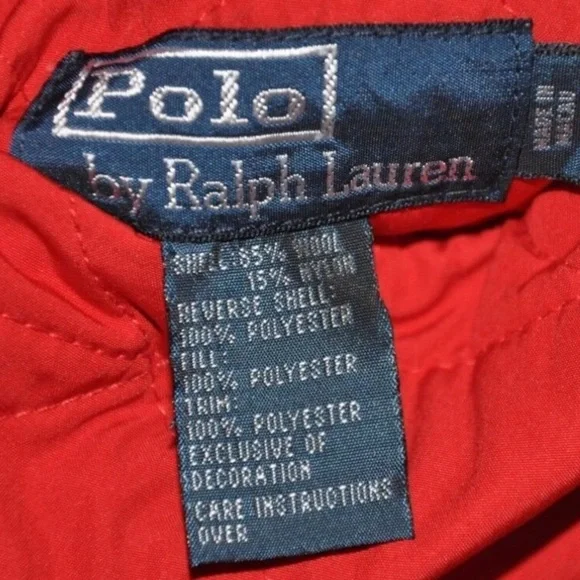 Polo Ralph Lauren Fall ‘10 Red Reversible Sheep Wool Nylon Quilted Hunting Vest